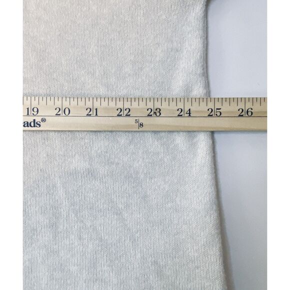 J Jill Pure Jill Oatmeal V Neck Long Sleeve Pullover Minimalist Cozy Sweater L - Picture 6 of 10